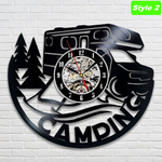 Camping Wall Clock