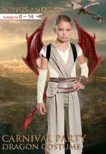 Halloween Children's Dragon Set Dragon Mask Wings Tail Three-Piece Set Cosplay Costume Props