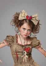 New Halloween WOODOO Doll Necklace Headband Costume Accessories