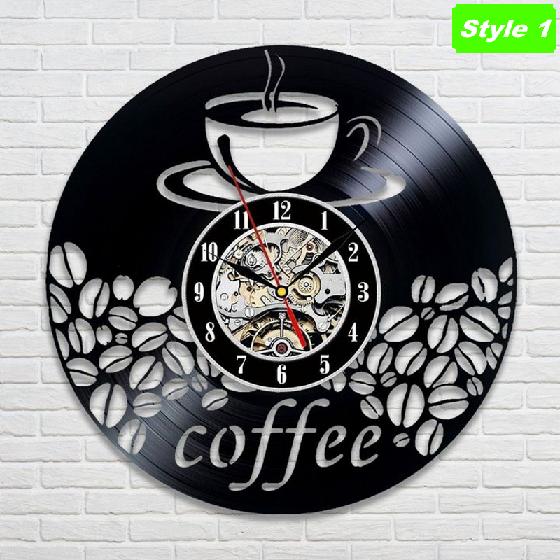 Horloge murale à café
