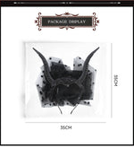Halloween Gothic Queen Dark Horn Mesh Headband Party Ball Performance Costume Festival Hair Accessory Prop