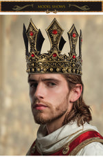 Halloween European and American Retro Luxury Palace King Crown