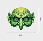 New Halloween Witch Wig Witch Hat Mask Set Carnival Masquerade Ball Cosplay Mask