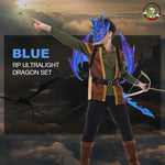 New Upgraded Ultra-Light Dragon Wings 3D Dragon Mask Halloween Children's Festival Party Costume Set Wholesale