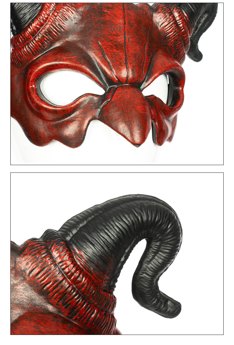 New Halloween Non-Woven Fabric Demon Wings Mask Set