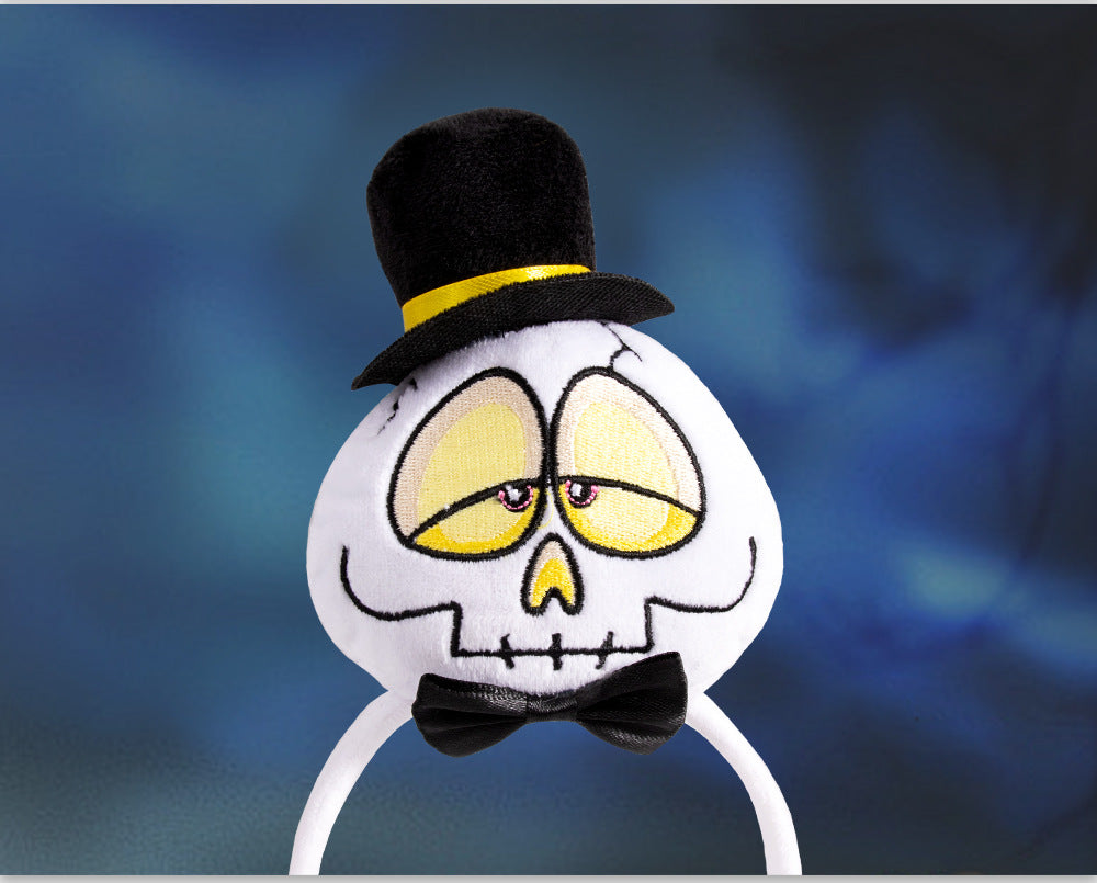 New Halloween Cotton-Filled Pumpkin Spider Bat Headband Party Dance Festival Hair Accessories Props