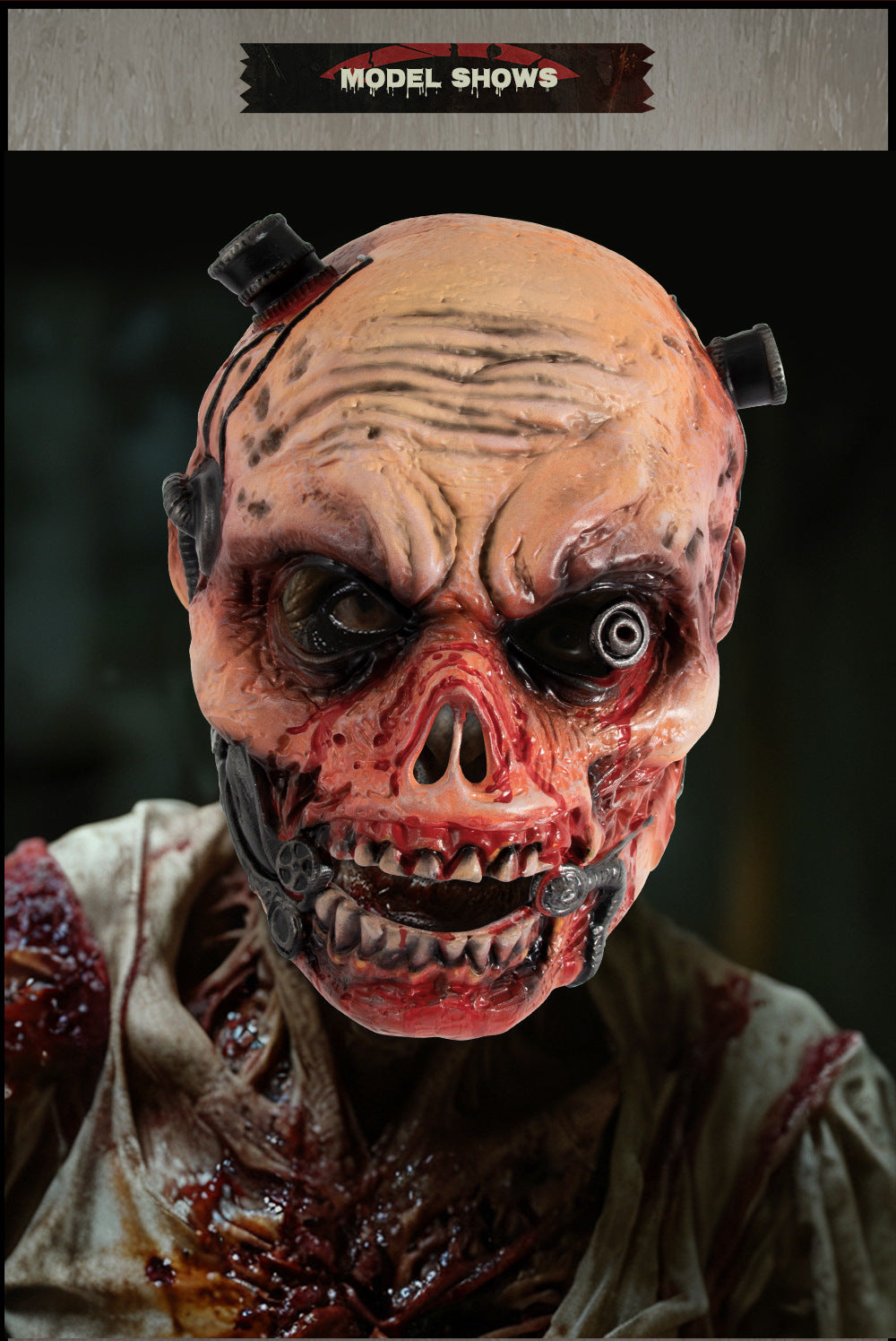Halloween RP Zombie Horror Mask Headgear Realistic 3D Holiday Party Costume Prop