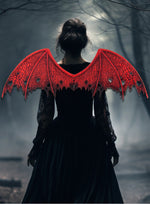 New Halloween Non-Woven Fabric Demon Wings Mask Set