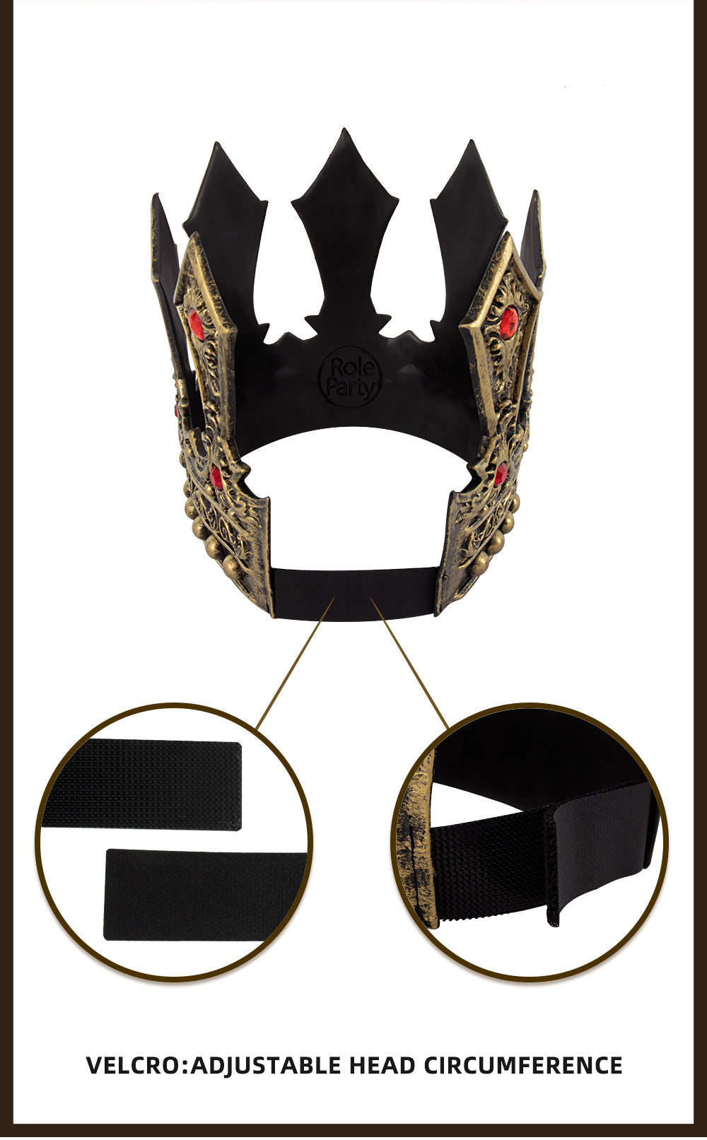 Halloween European and American Retro Luxury Palace King Crown