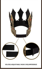 Halloween European and American Retro Luxury Palace King Crown