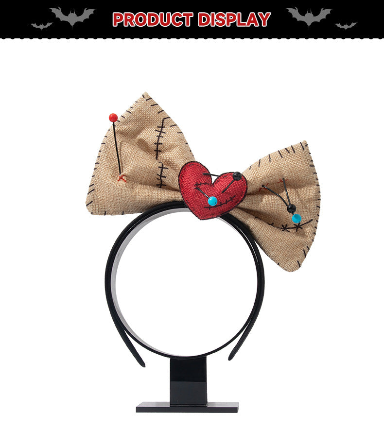 New Halloween WOODOO Doll Necklace Headband Costume Accessories