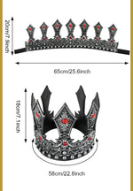 Halloween European and American Retro Luxury Palace King Crown