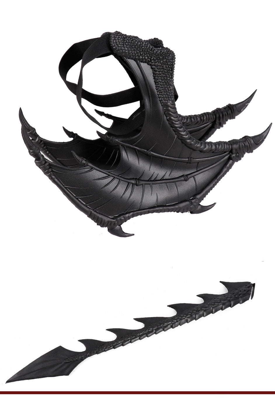 Halloween Children's Dragon Set Dragon Mask Wings Tail Three-Piece Set Cosplay Costume Props
