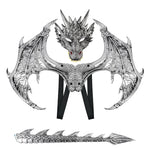 New Upgraded Ultra-Light Dragon Wings 3D Dragon Mask Halloween Children's Festival Party Costume Set Wholesale