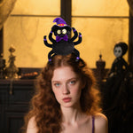 New Halloween Cotton-Filled Pumpkin Spider Bat Headband Party Dance Festival Hair Accessories Props