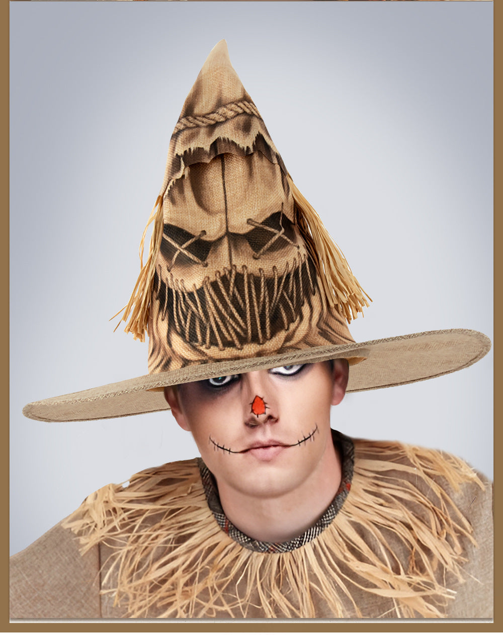 New Halloween Party Costume Scarecrow Witch Hat Cosplay