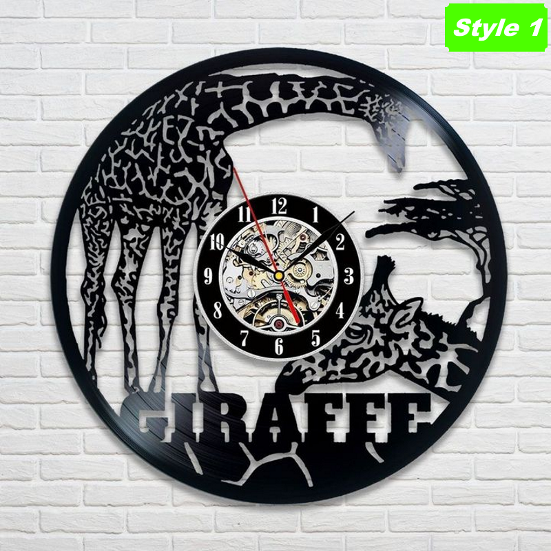 Horloge murale girafe