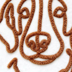 Custom Pet Fuzzy Chenille Yarn Sweatshirt, Embroidered Dog Hoodie with Pet Photo, Embroidered Pet Portrait, Gift for Pet Lover