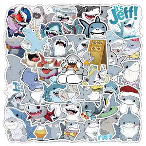 Cute Shark Jeff the Lurker Stickers