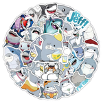 Cute Shark Jeff the Lurker Stickers