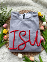 College Sweatshirt Chenille, Patch Sports Team T-shirt, High School Teams, Team Spirit Shirt, University T-shirt, Collage Shirt