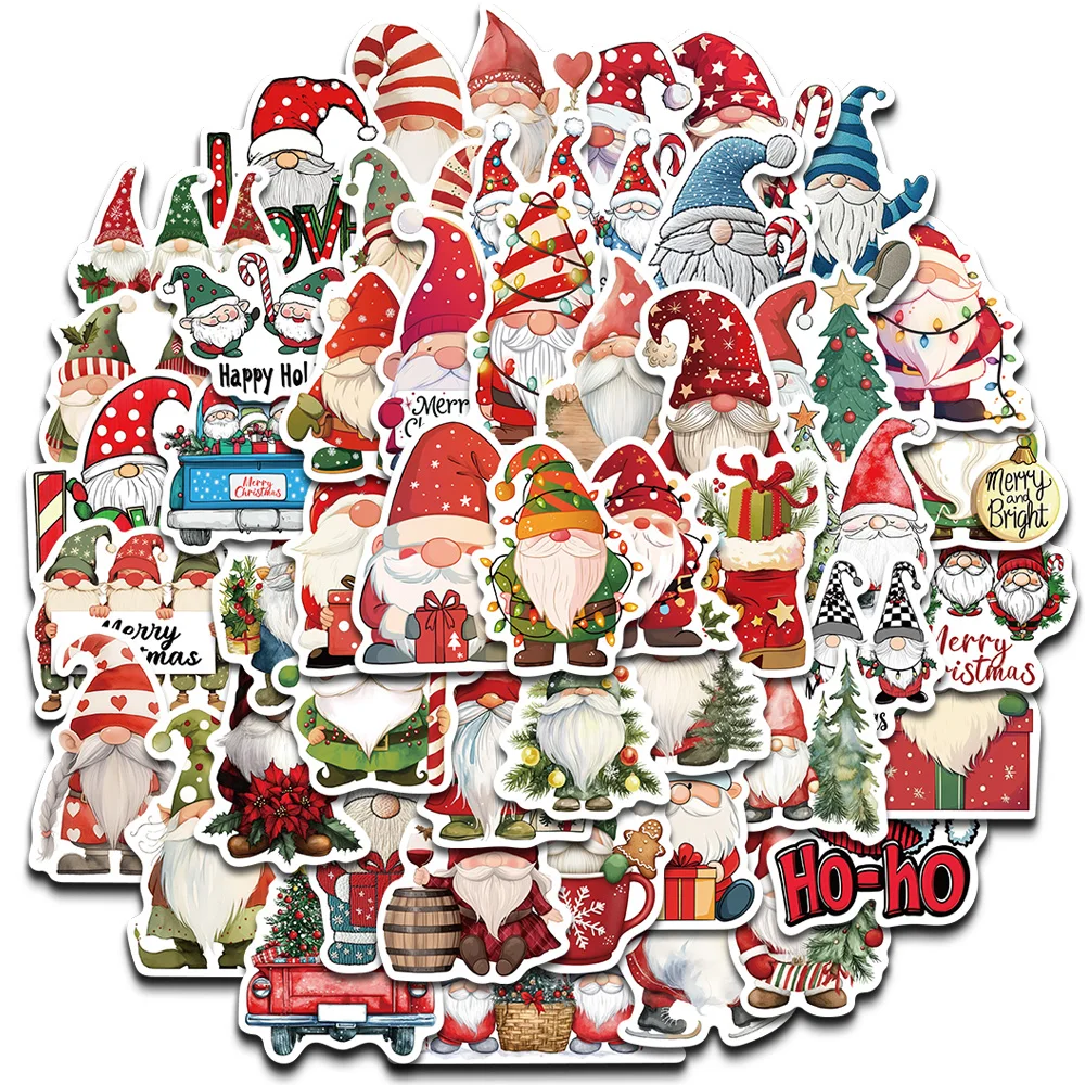 Pink Christmas Stickers