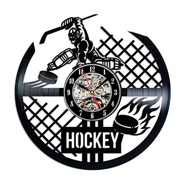 Horloge murale de hockey