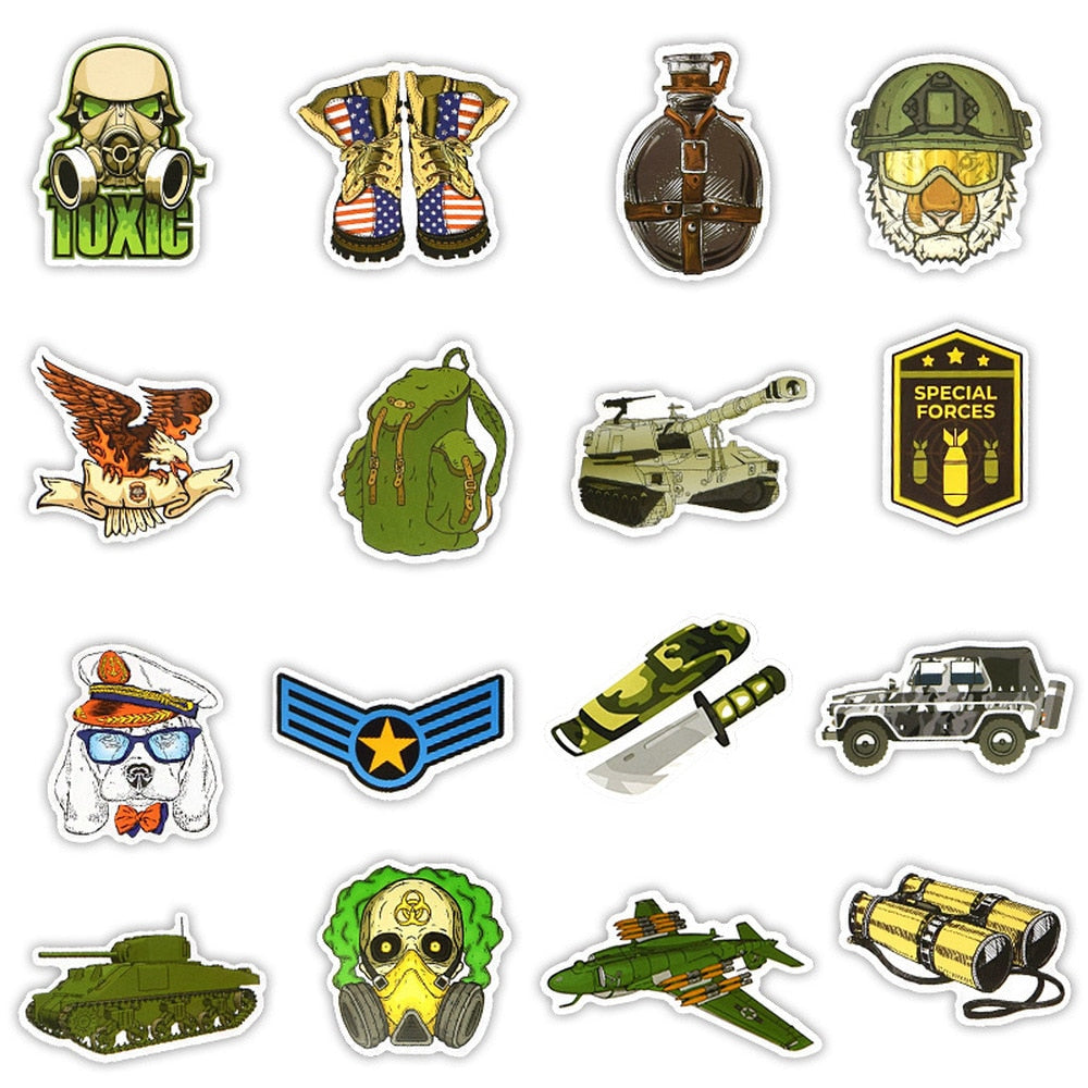 Autocollants militaires de l'armée