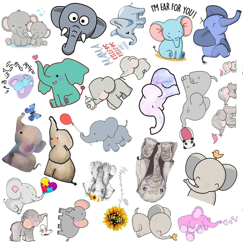 Autocollants éléphants