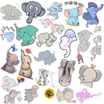Autocollants éléphants