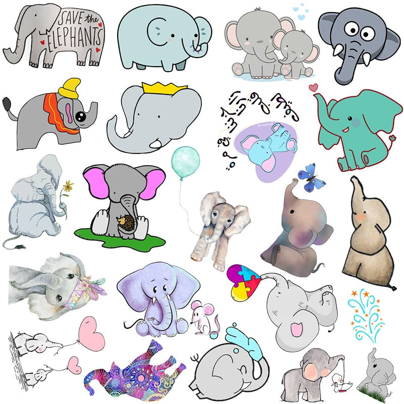Autocollants éléphants