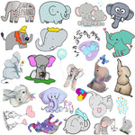 Autocollants éléphants