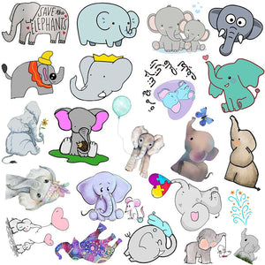 Autocollants éléphants