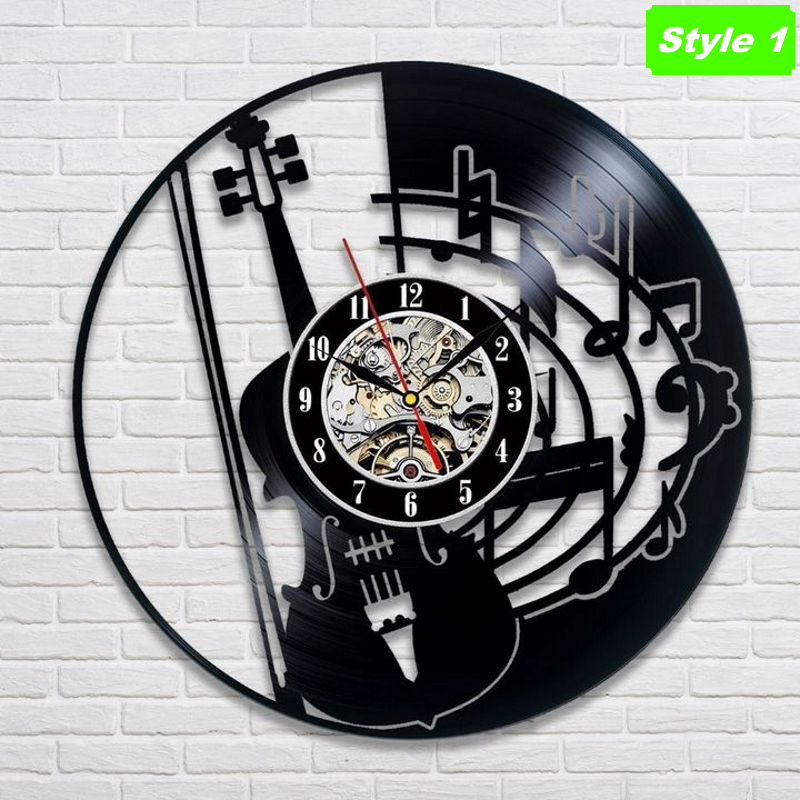 Horloge murale violon
