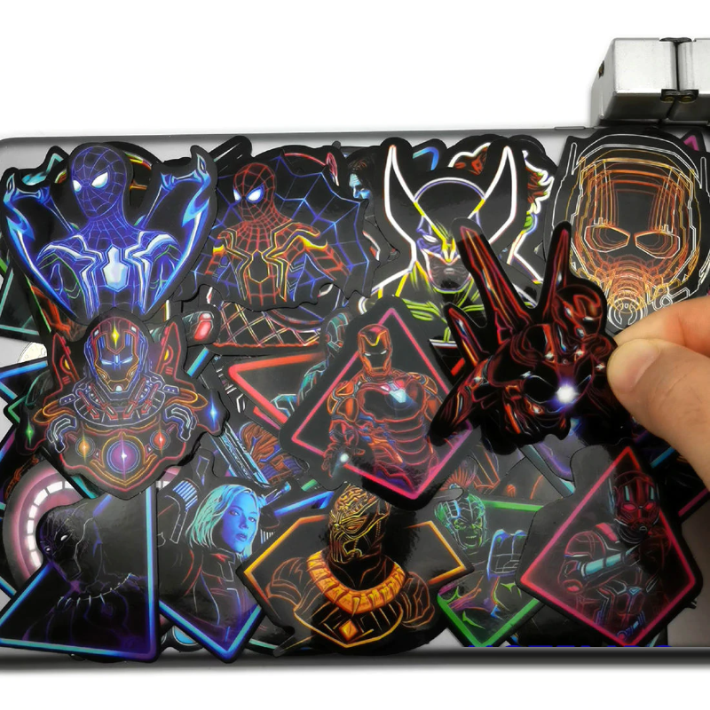 Autocollants néon Super Hero Avengers