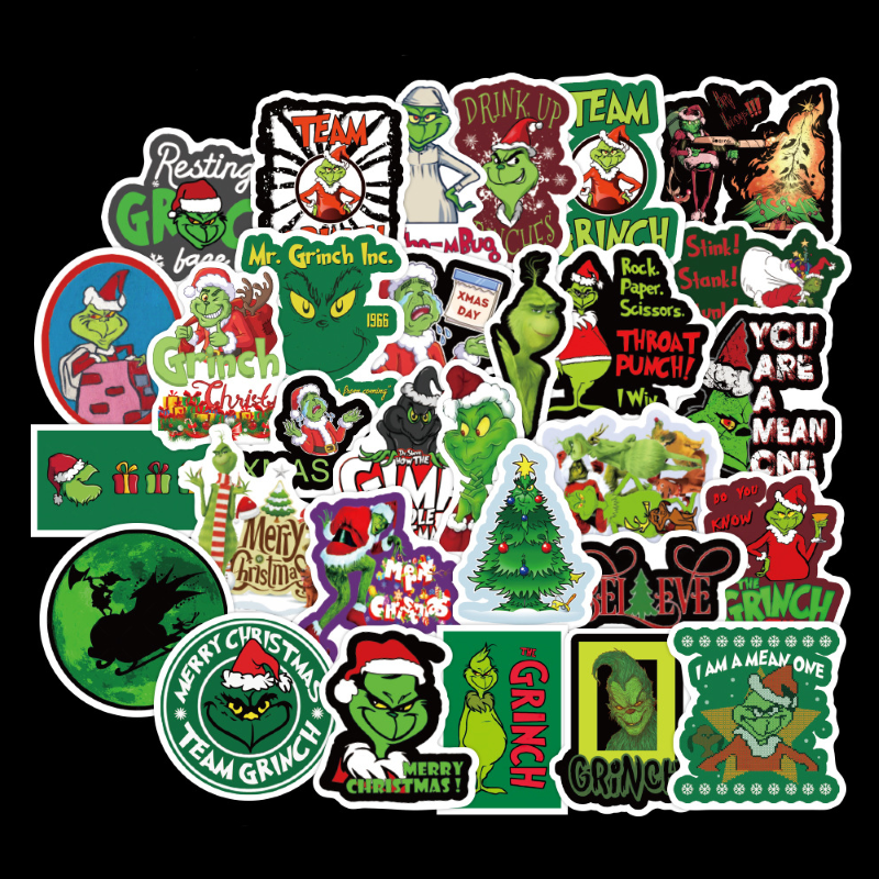 Les autocollants du Grinch