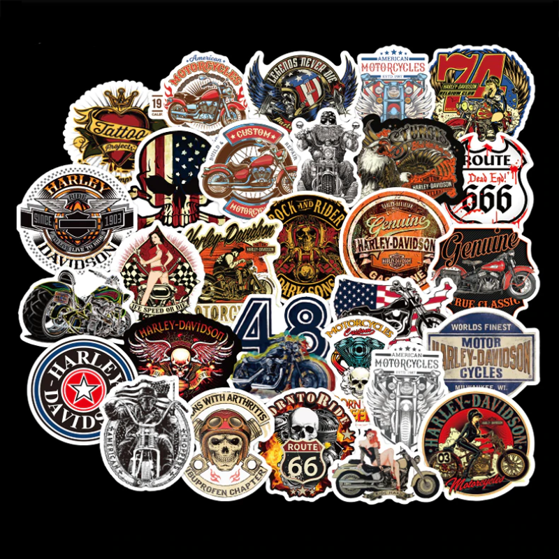 Autocollants Halley Biker