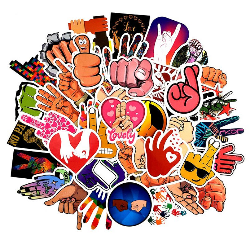 Autocollants de graffitis gestuels