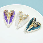 Broche en strass ailes d'ange, cadeau