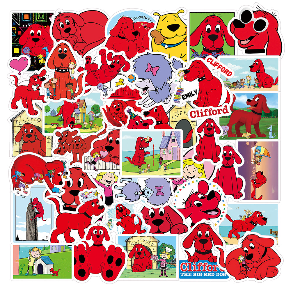 Autocollants Clifford le gros chien rouge
