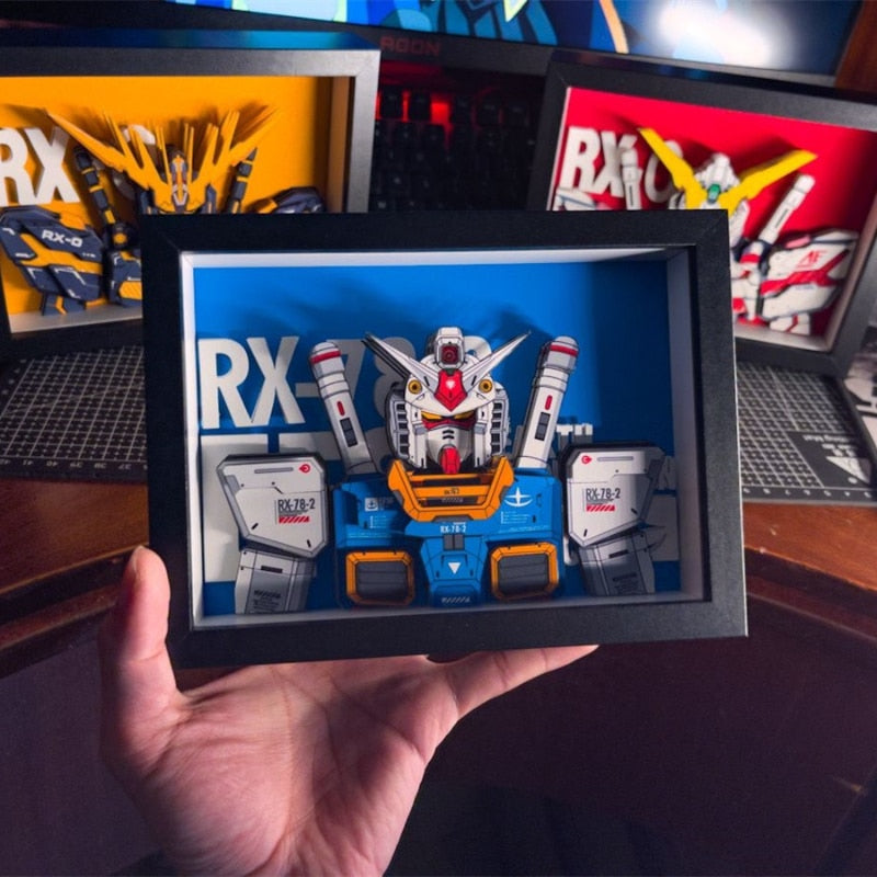 Gundam RX-78-2 RX-0 UC Mech Warrior 3D Papier Art Fait Main