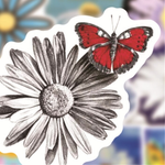 Autocollants de fleurs de marguerite