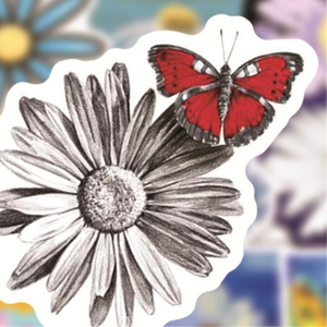 Autocollants de fleurs de marguerite