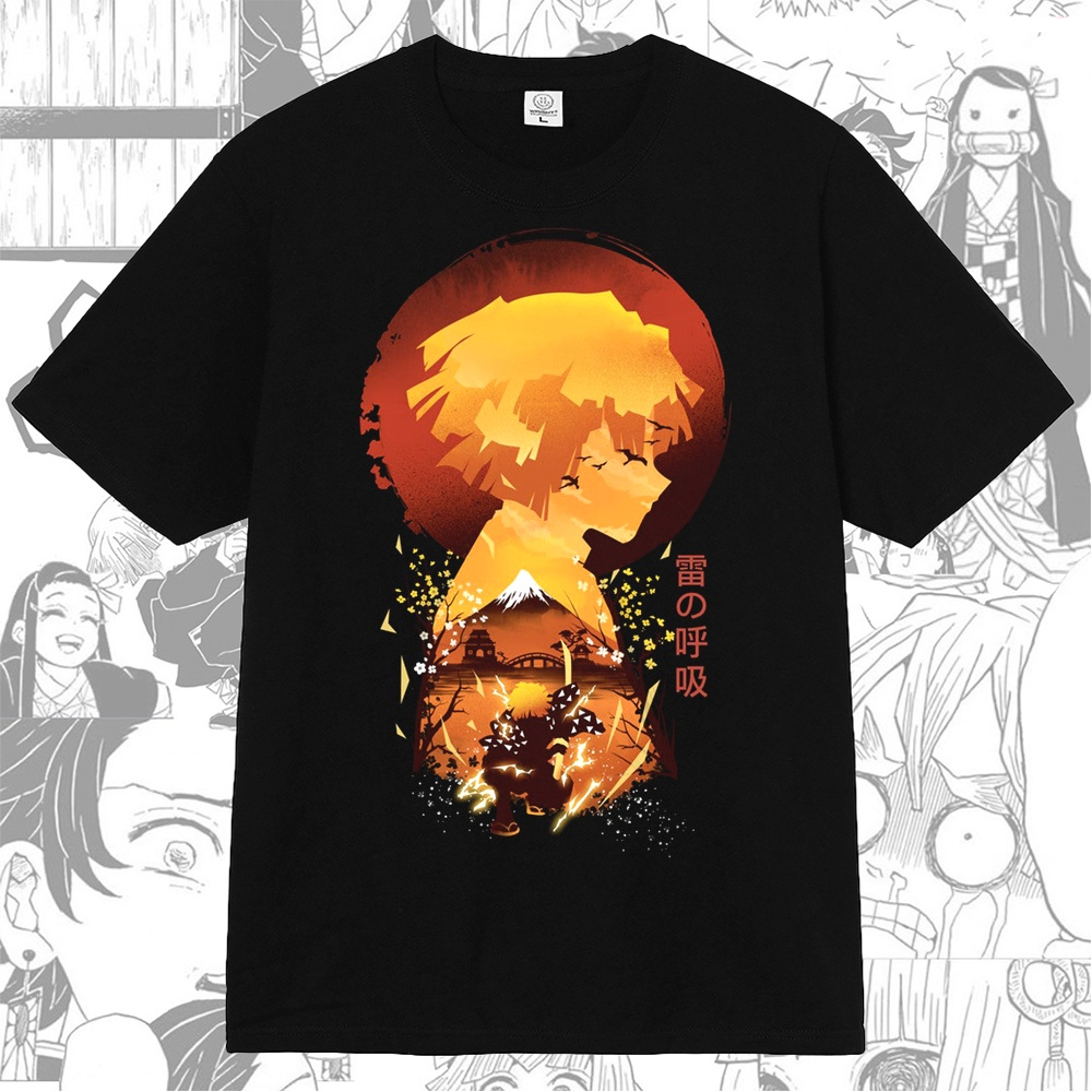 T-shirt Demon Slayer Zenitsu Anime Manga