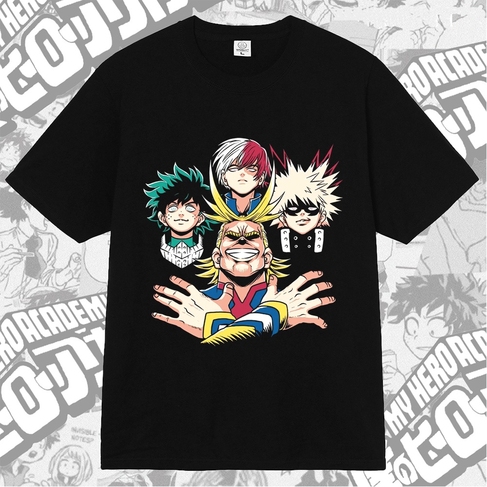 T-shirt All Might Midoriya Bakugo Todoroki My Hero Academia Anime Manga