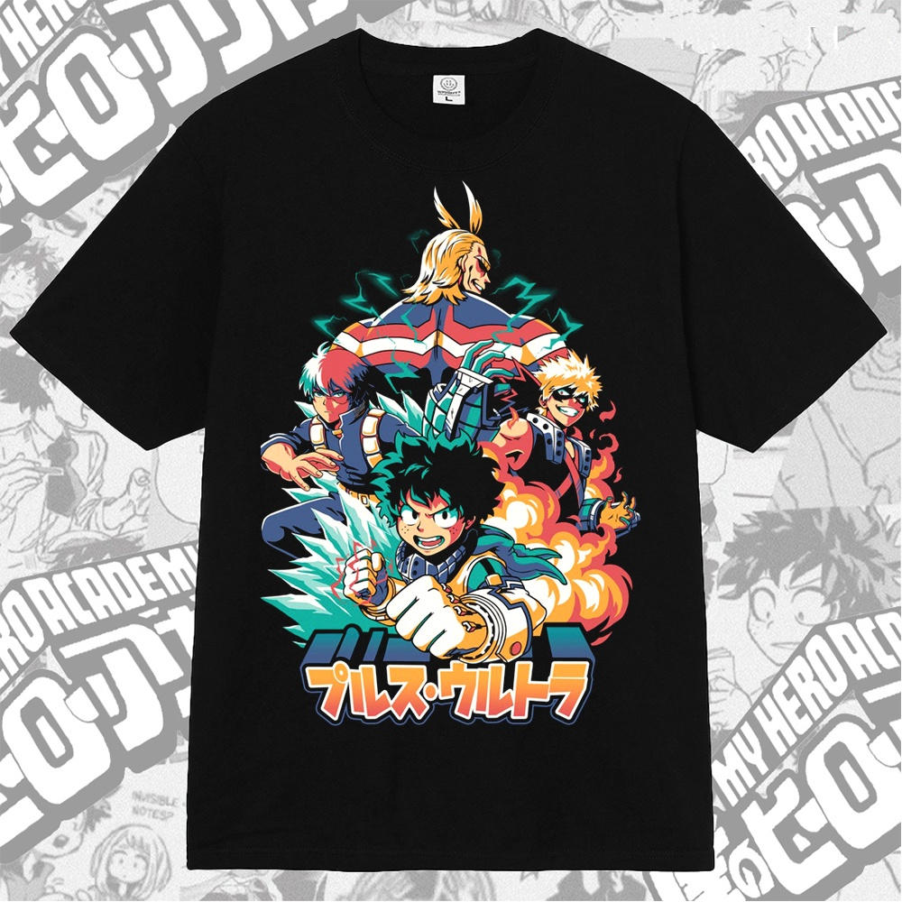 T-shirt Manga Anime All Might Deku Midoriya Bakugo Shoto Todoroki My Hero Academia