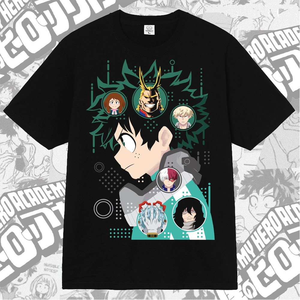 T-shirt Manga Anime My Hero Academia One For All de Deku Izuku Midoriya