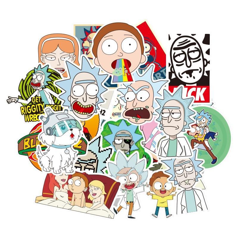 Autocollants Pickle Rick et Morty