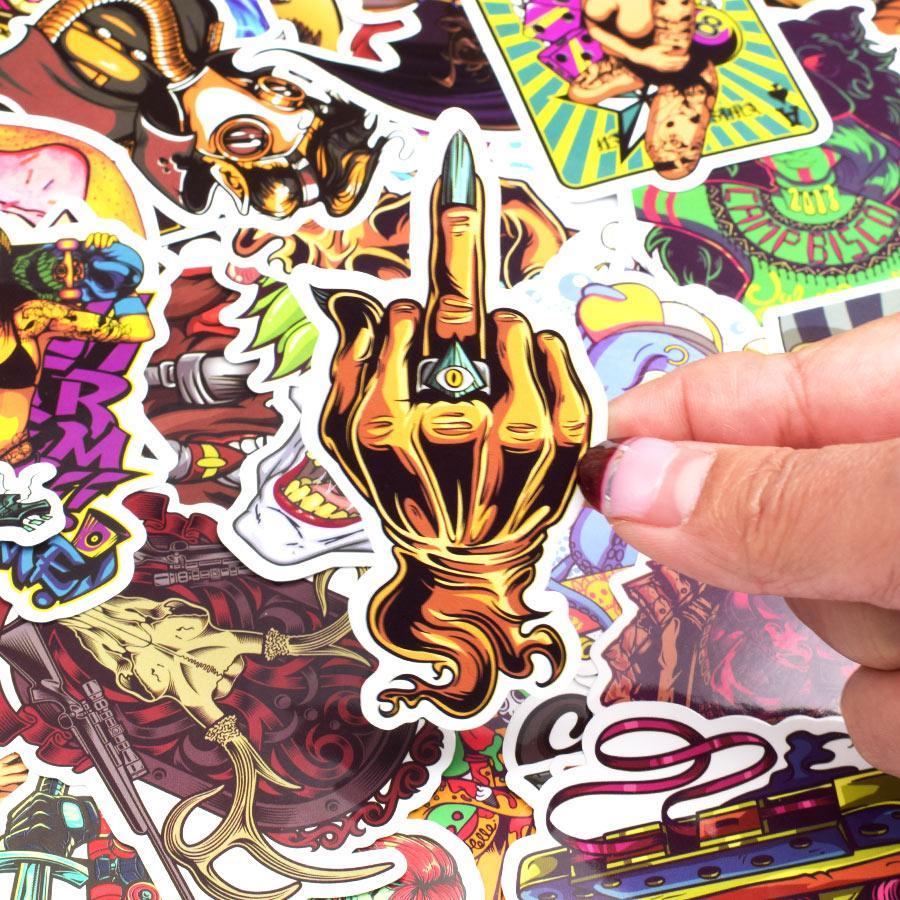 Autocollants de la série Horror Rock Punk