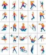 Autocollants d'art sportif